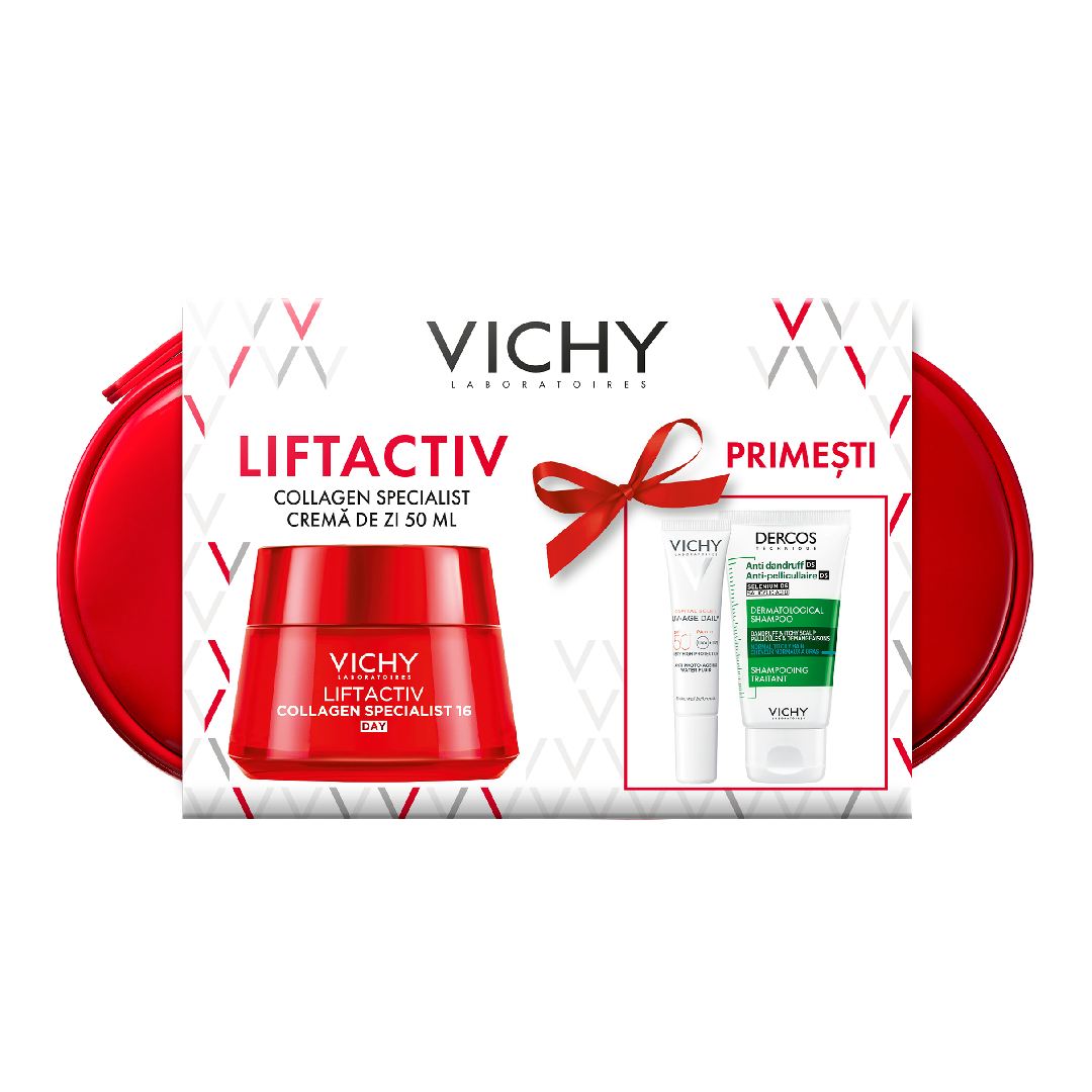 Trusa Crema de zi Liftactiv Collagen Specialist 16, 50 ml, Vichy