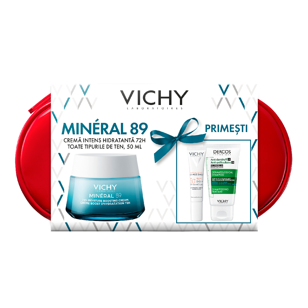 Trusa Crema Intens Hidratanta 72H Mineral 89, 50 ml, Vichy