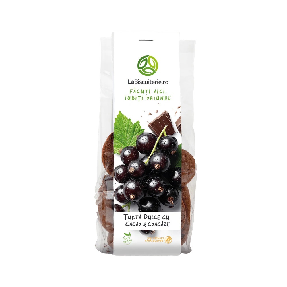 Turta dulce cu cacao si coacaze, 120g, LaBiscuiterie