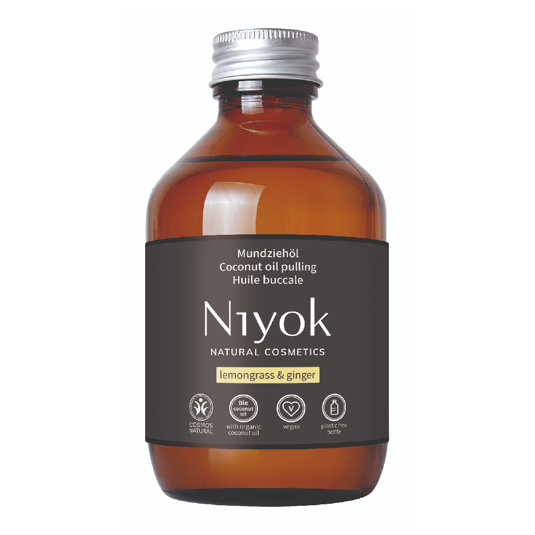 Ulei de clatire orala, Lemongrass & Ginger, 200 ml, Niyok