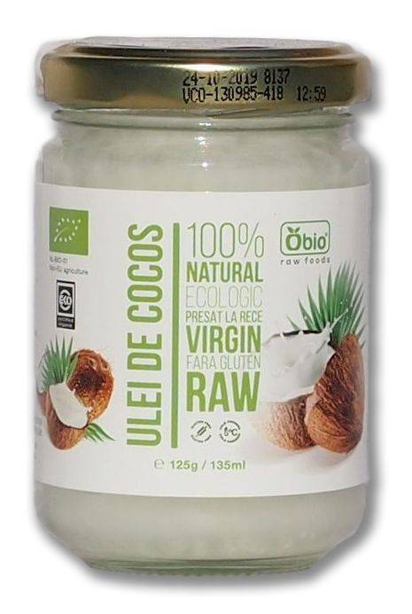 Ulei de cocos extra virgin, ECO-BIO, OBIO - 500ml (450g) - poza 3