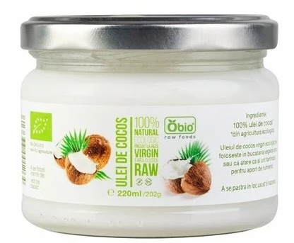 Ulei de cocos, soluție uleioasă, 220ml, OBio