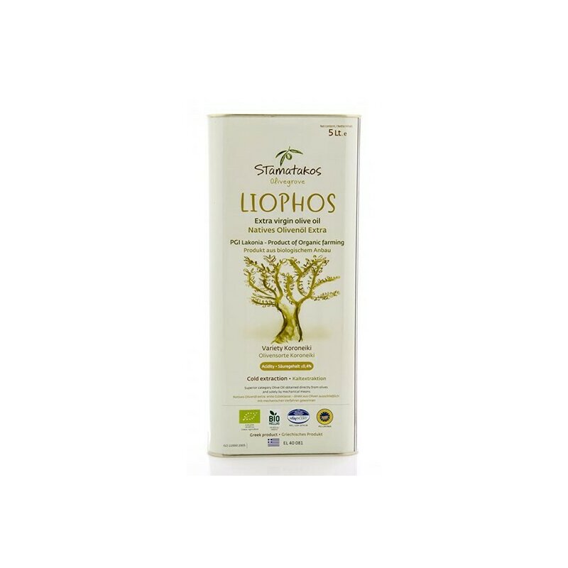 Ulei de masline extravirgin liophos bio 5l Stamatakos Olivegrove