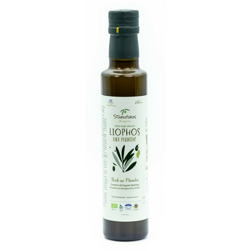 Ulei de masline extravirgin liphos high phenolic bio 250ml Stamatakos Olivegrove