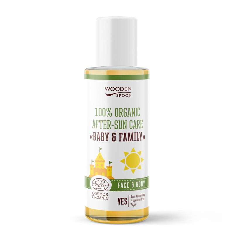 Ulei dupa plaja pentru bebelusi si adulti ecologic 100ml Wooden Spoon