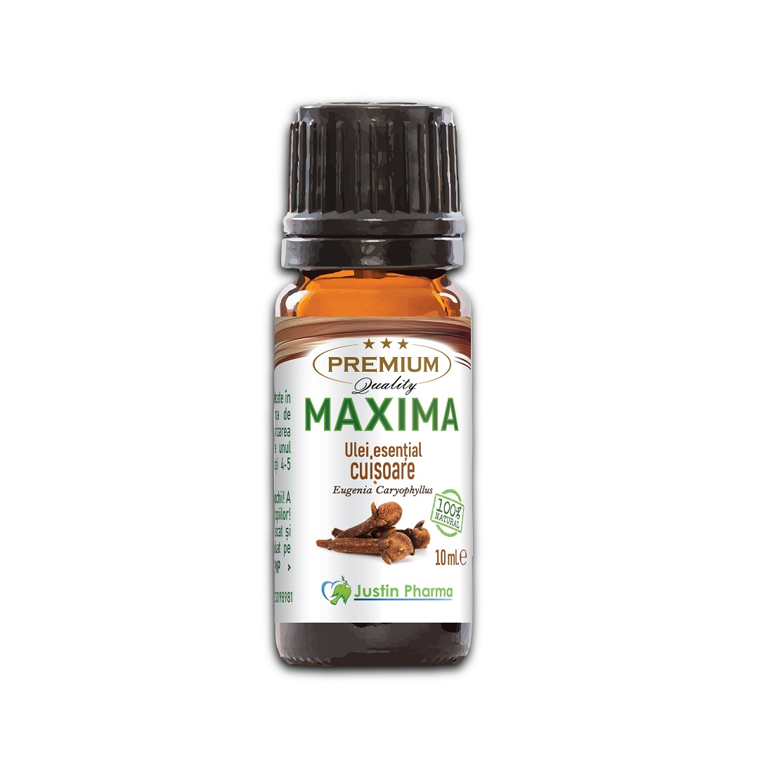 Ulei esential de cuisoare, uz extern, 10 ml, Justin Pharma