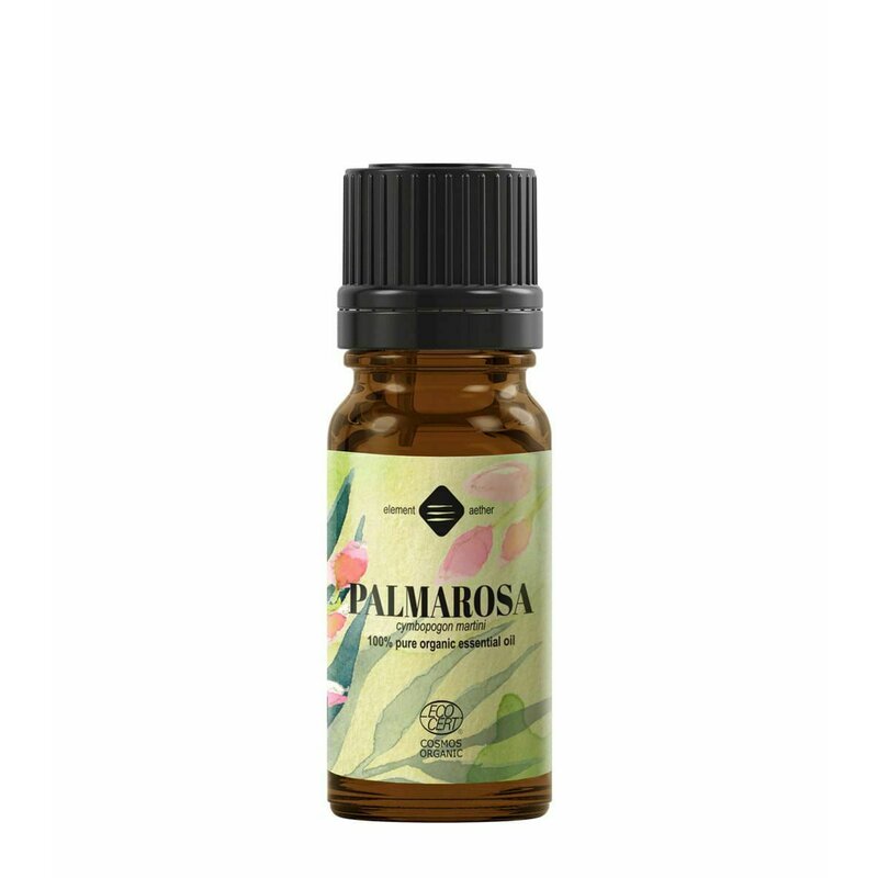 Ulei esential de palmarosa bio, 10 ml, Ellemental