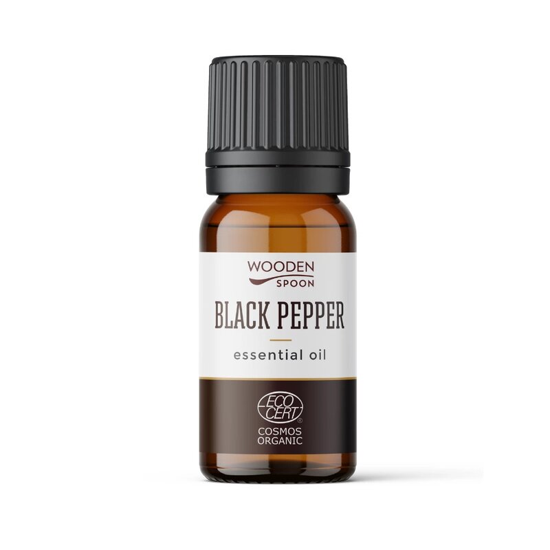 Ulei esential de piper negru ecologic 5ml Wooden Spoon