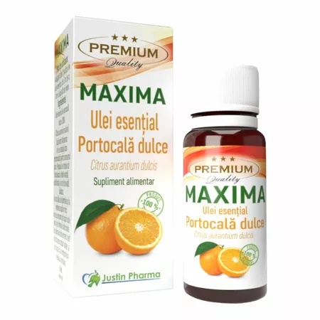 Ulei esential de portocale, 10ml, Justin Pharma