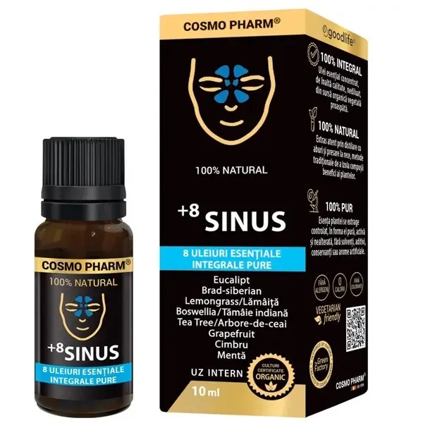 Ulei esential integral +8 Sinus, 10ml, Cosmopharm