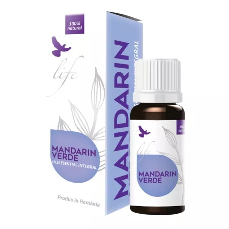 Ulei esential integral de mandarin verde, 10ml, Bionovativ