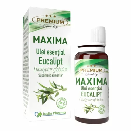 Ulei esential Maxima de Eucalipt, 10ml, Justin Pharma
