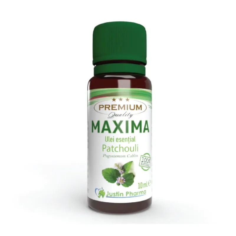Ulei esential Maxima de Patchouli, 10ml, Justin Pharma