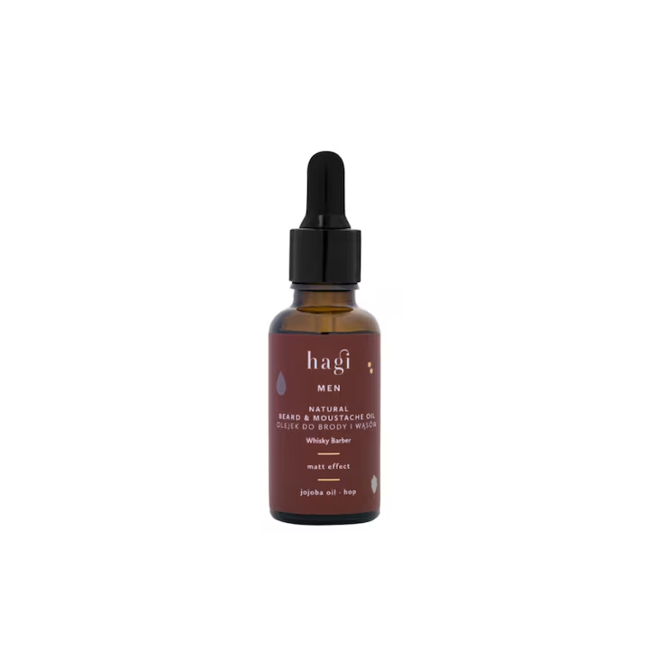 Ulei pentru barba si mustata Whisky Barber, 30ml, Hagi