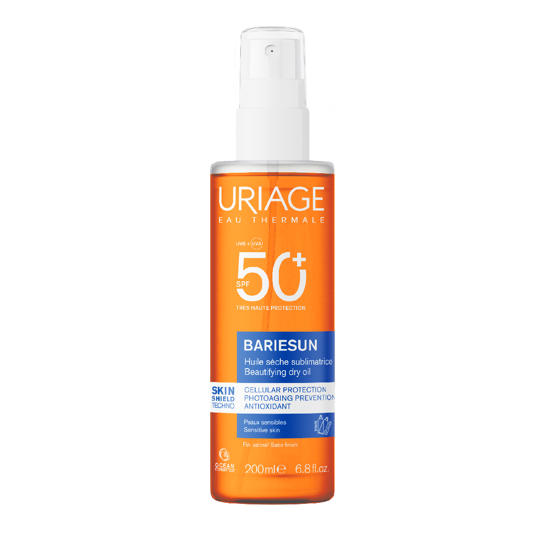 Ulei uscat cu protectie solara SPF50+ Bariesun, 200 ml, Uriage