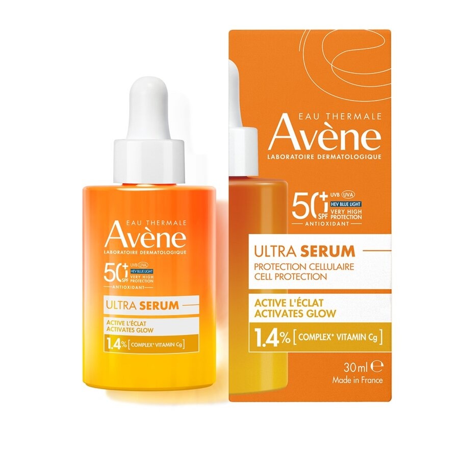Ultra Serum cu efect de luminozitate si protectie solara SPF 50+, 30 ml, Avene