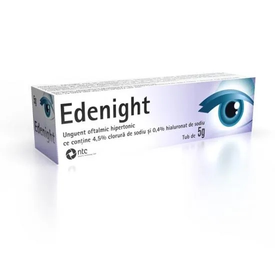 Unguent oftalmic hipertonic Edenight, 5g, NTC