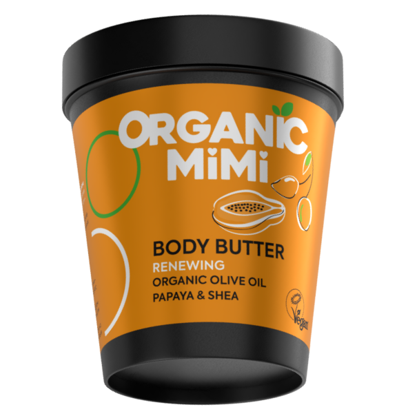 Unt de corp regenerant cu ulei de masline si papaya, 200ml, Organic Mimi