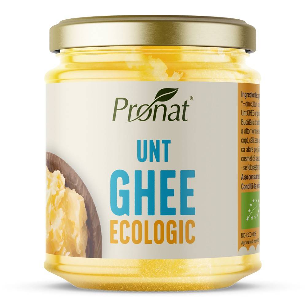 Unt ghee eco-bio, 200ml - 145g Pronat - poza 1