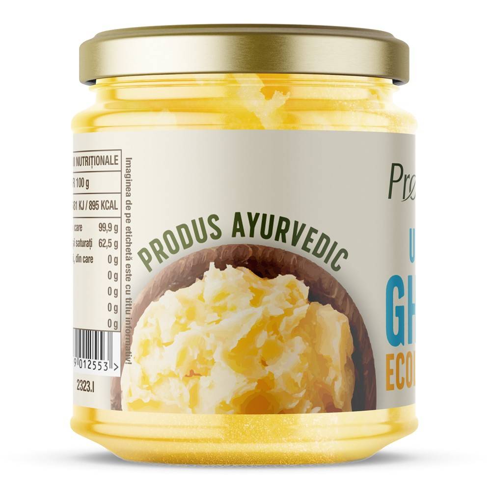 Unt ghee eco-bio, 200ml - 145g Pronat - poza 2
