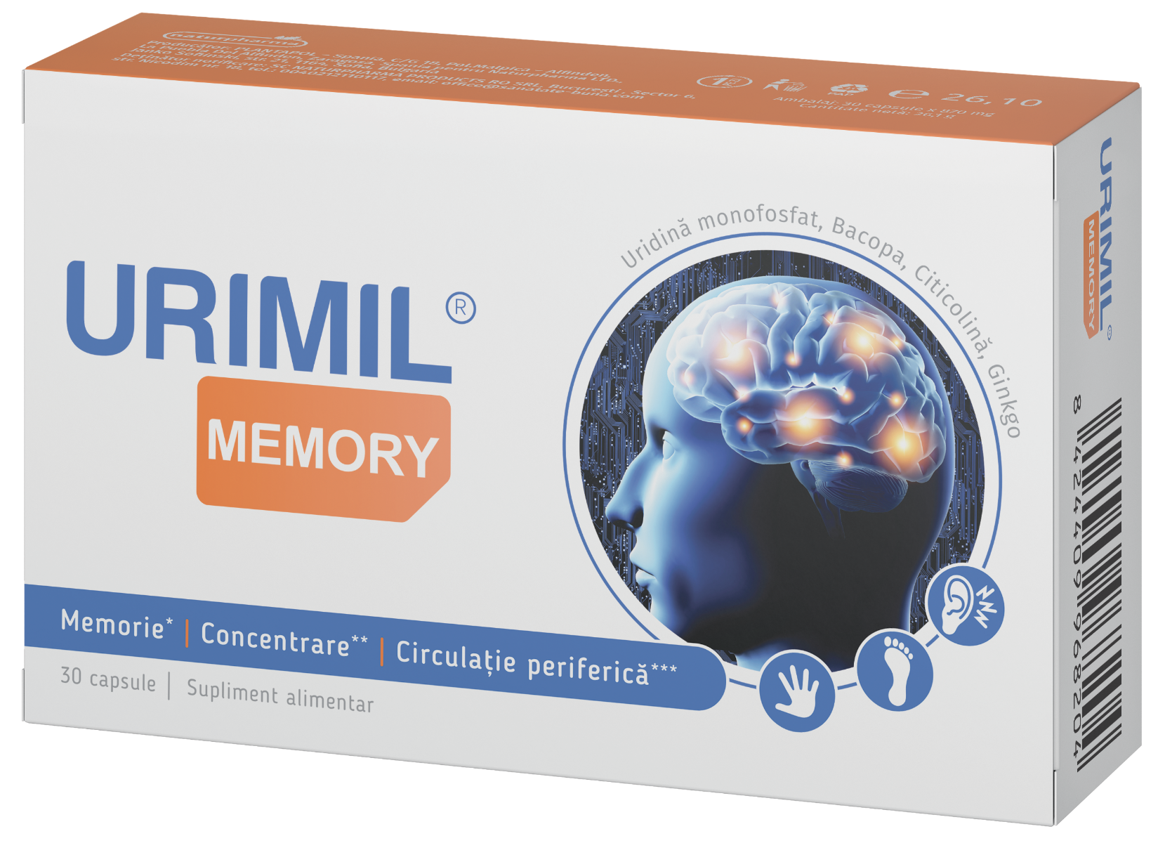 Urimil Memory, 30 capsule, NaturPharma