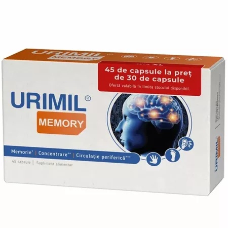 Urimil Memory, 45 capsule, Naturpharma
