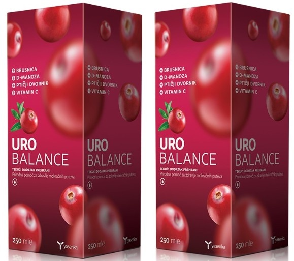 Uro Balance, D-Manoza 2500Mg la 250ML, 2 bucati