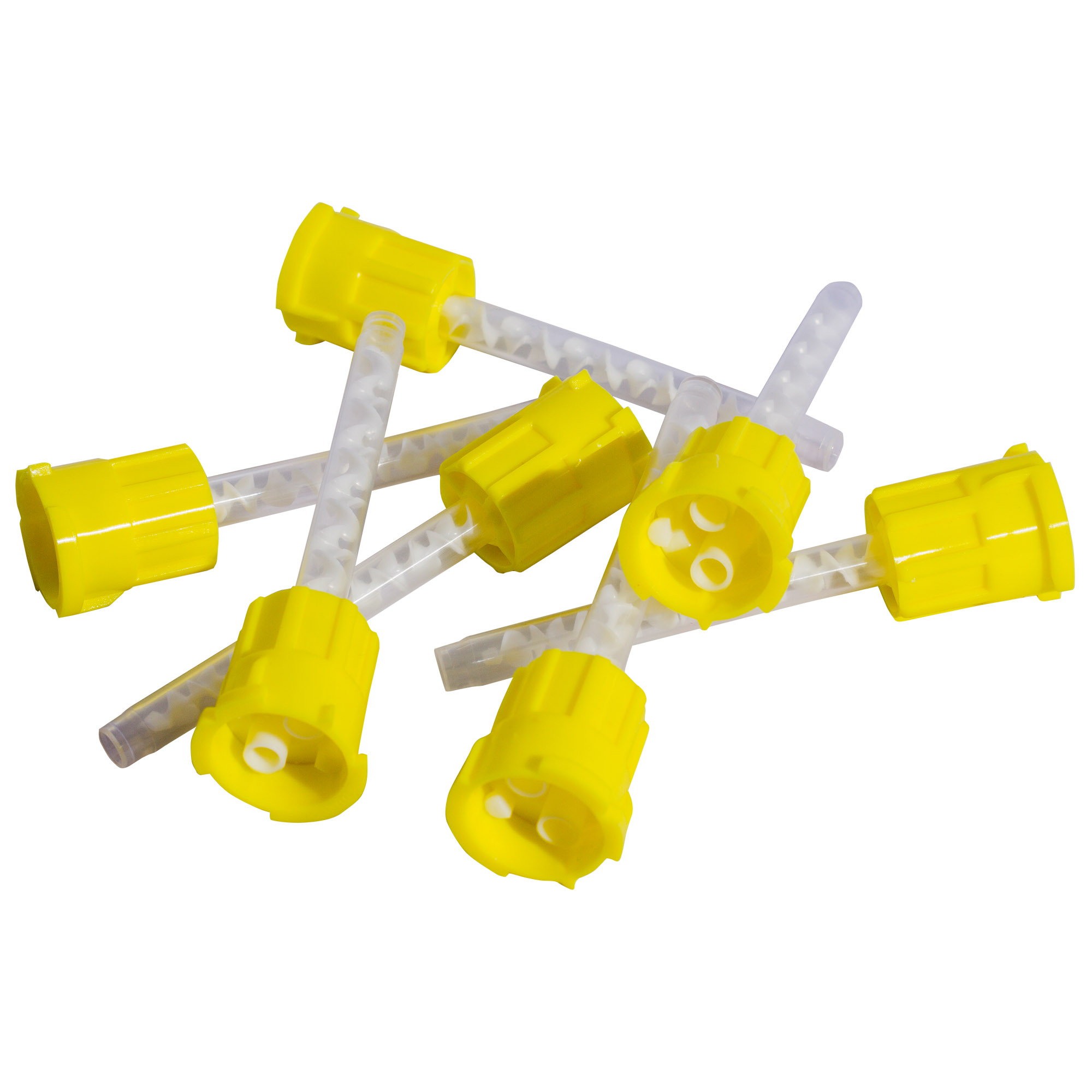 Varfuri de mixare galbene 1:1 PRIMA – set 50 bucati