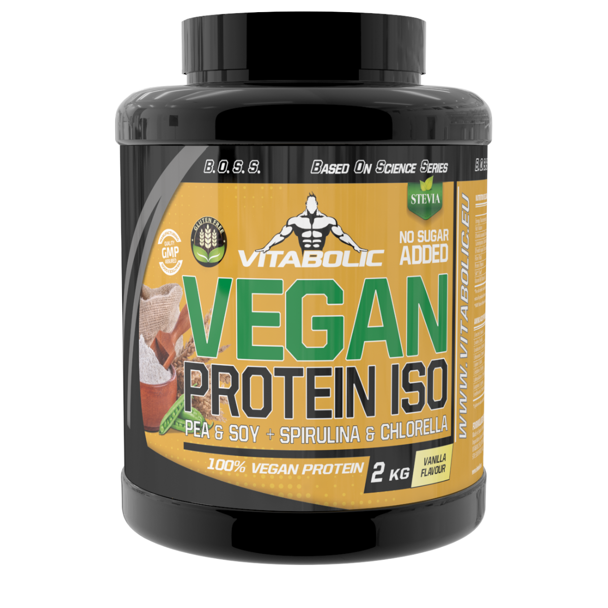 Vegan Protein Vanilie, 2kg, Vitabolic