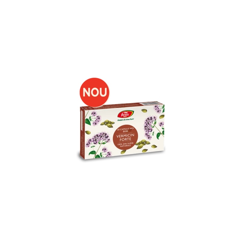 Vermicin forte, D102, 20 capsule moi, Fares