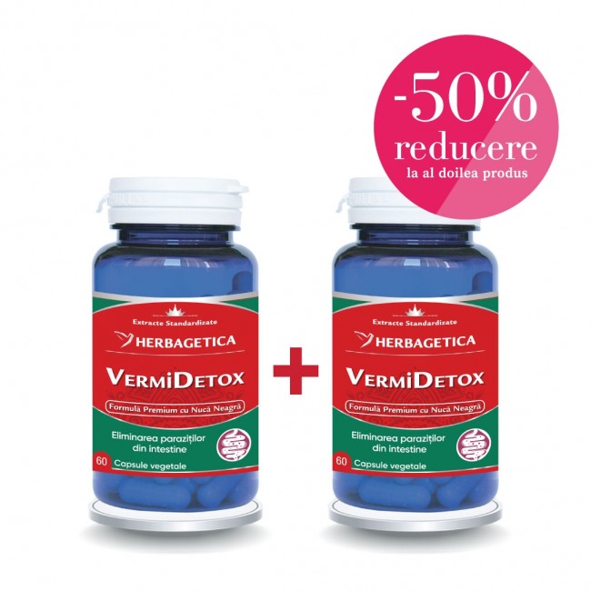 VermiDetox Herbagetica 60 + 60 capsule