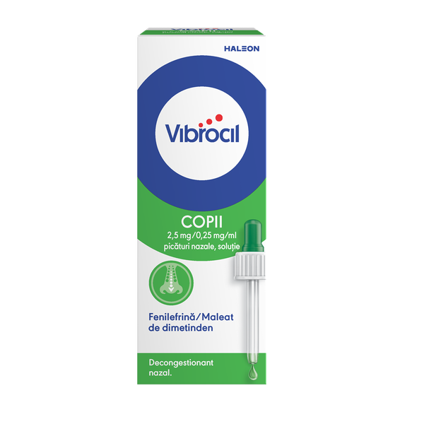 Vibrocil 2,5 mg/0,25 mg/ml, Haleon | 15 ml picaturi nazale