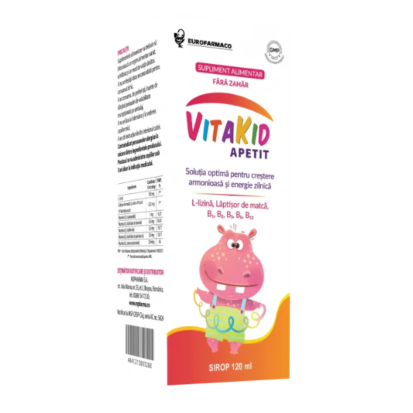 Vitakid Apetit sirop, Eurofarmaco | 120 ml