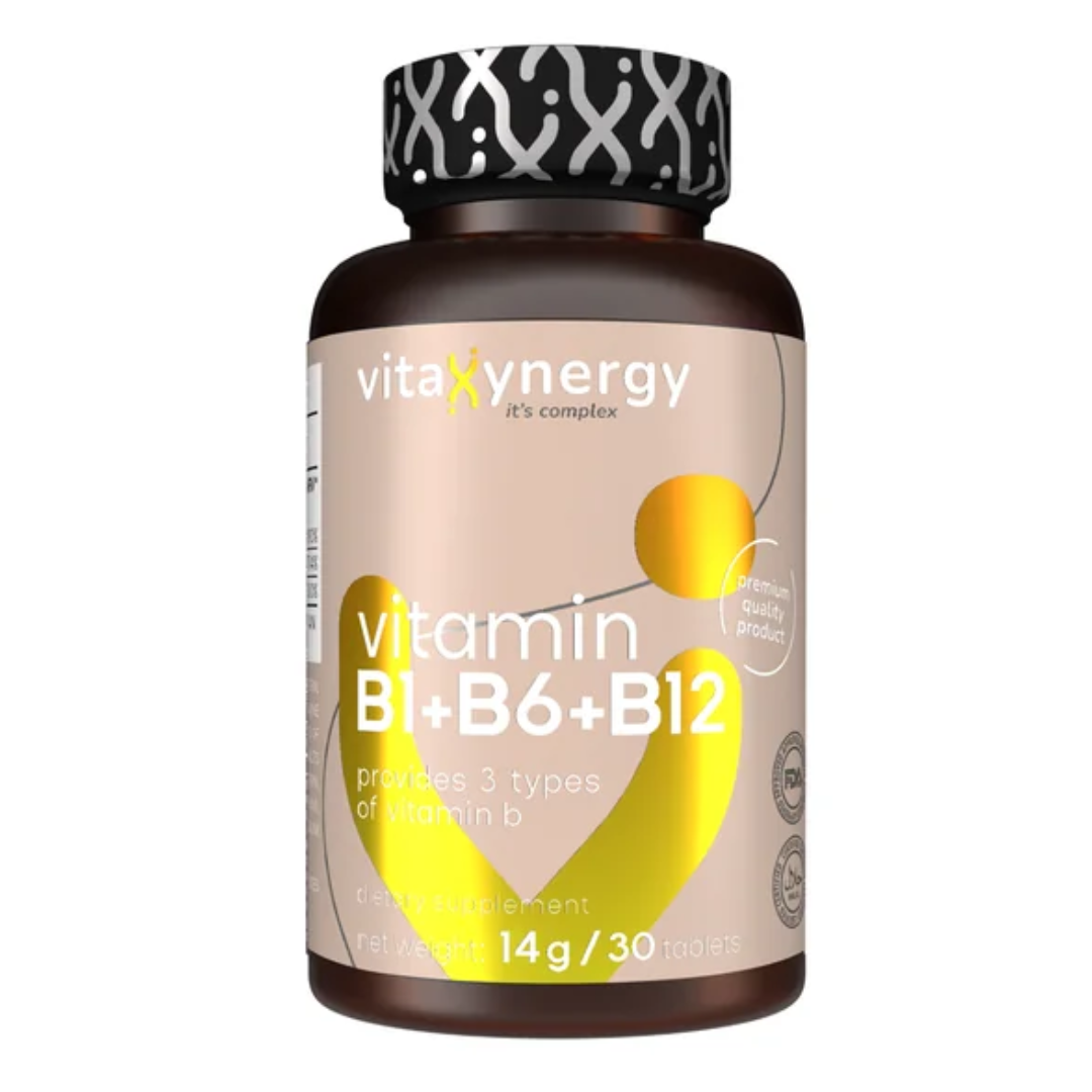 Vitamina B1, B6 si B12, 30 tablete, Vitaxynergy