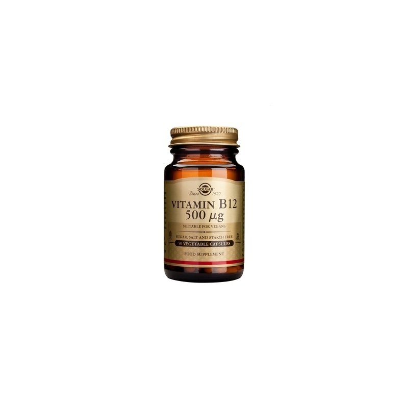 Vitamina B12 500mcg 50cps(Cobalamina) - SOLGAR