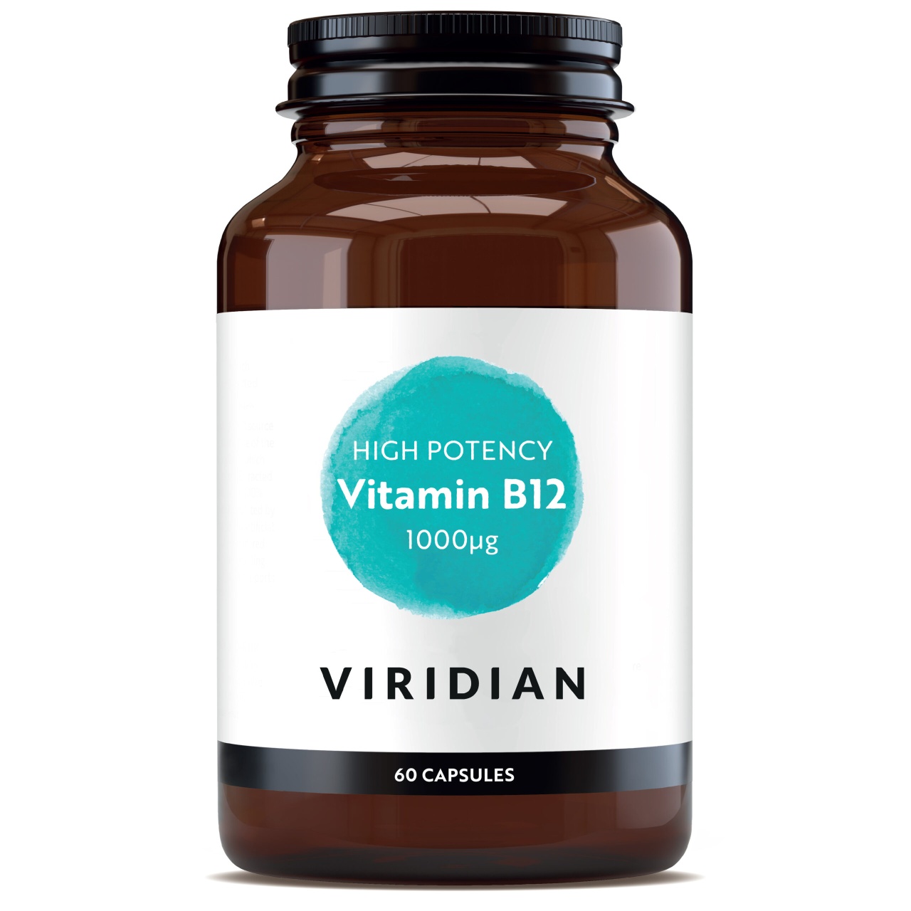 Vitamina B12 High Potency 1000 μG, 60 Capsule, Viridian