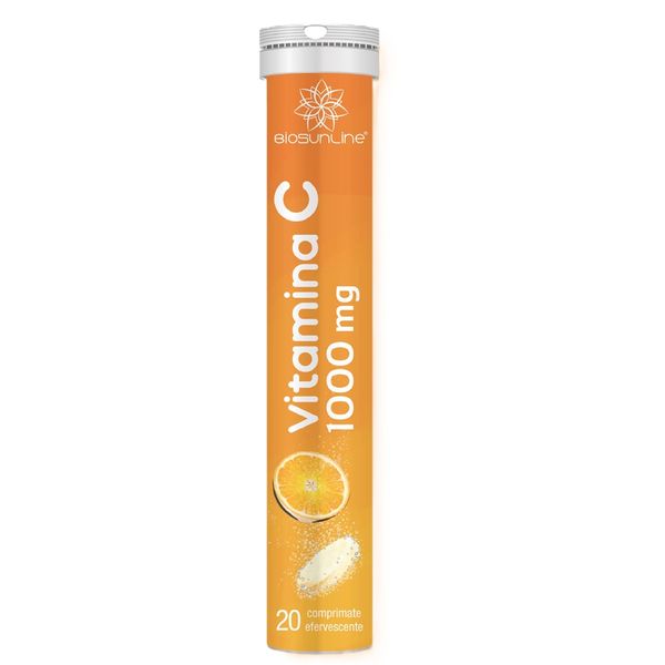 Vitamina C, 1000 mg, BioSunLine | 20 comprimate efervescente
