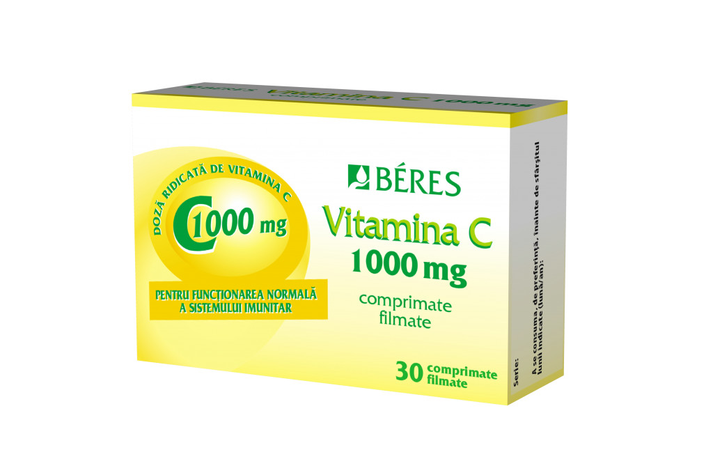 Vitamina C 1000mg, 30 comprimate, Beres