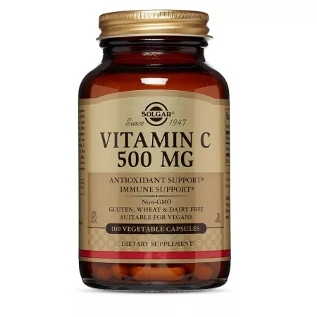 Vitamina C 500mg, 100 capsule, Solgar