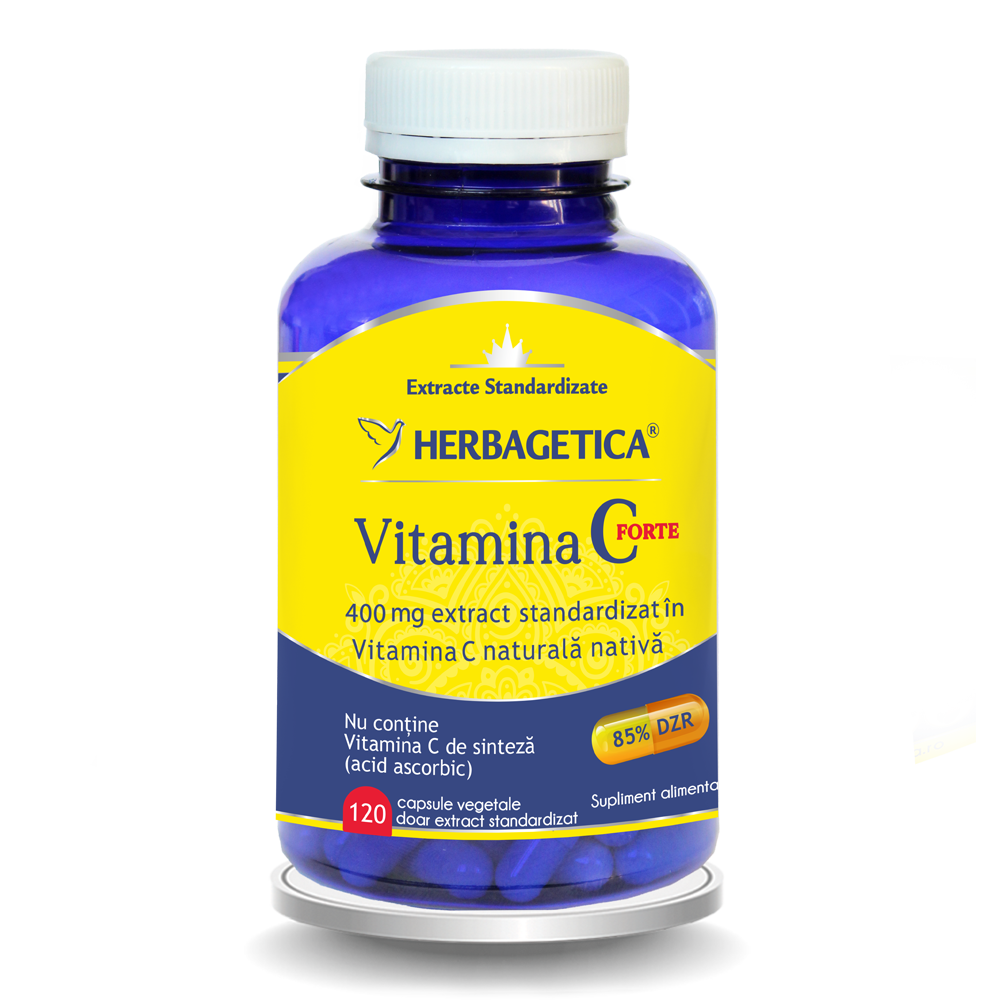 Vitamina C Forte 400mg, 120 capsule, Herbagetica