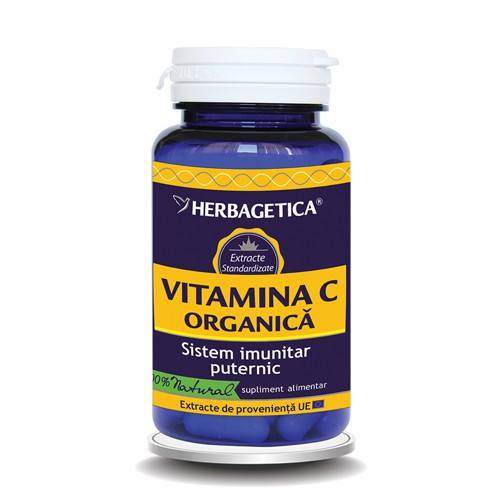 Vitamina C organica, 60 capsule, Herbagetica