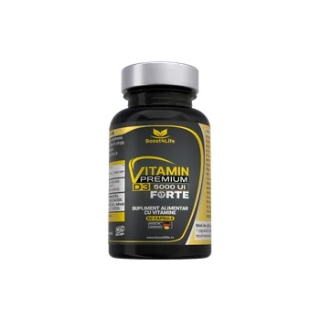Vitamina D3 Premium Forte, 5000 UI, 60 capsule moi, Boost4Life