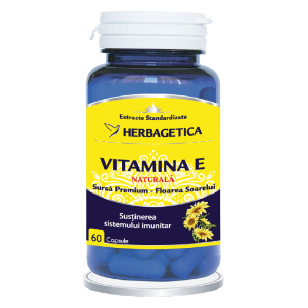 Vitamina E, Herbagetica | 60 capsule