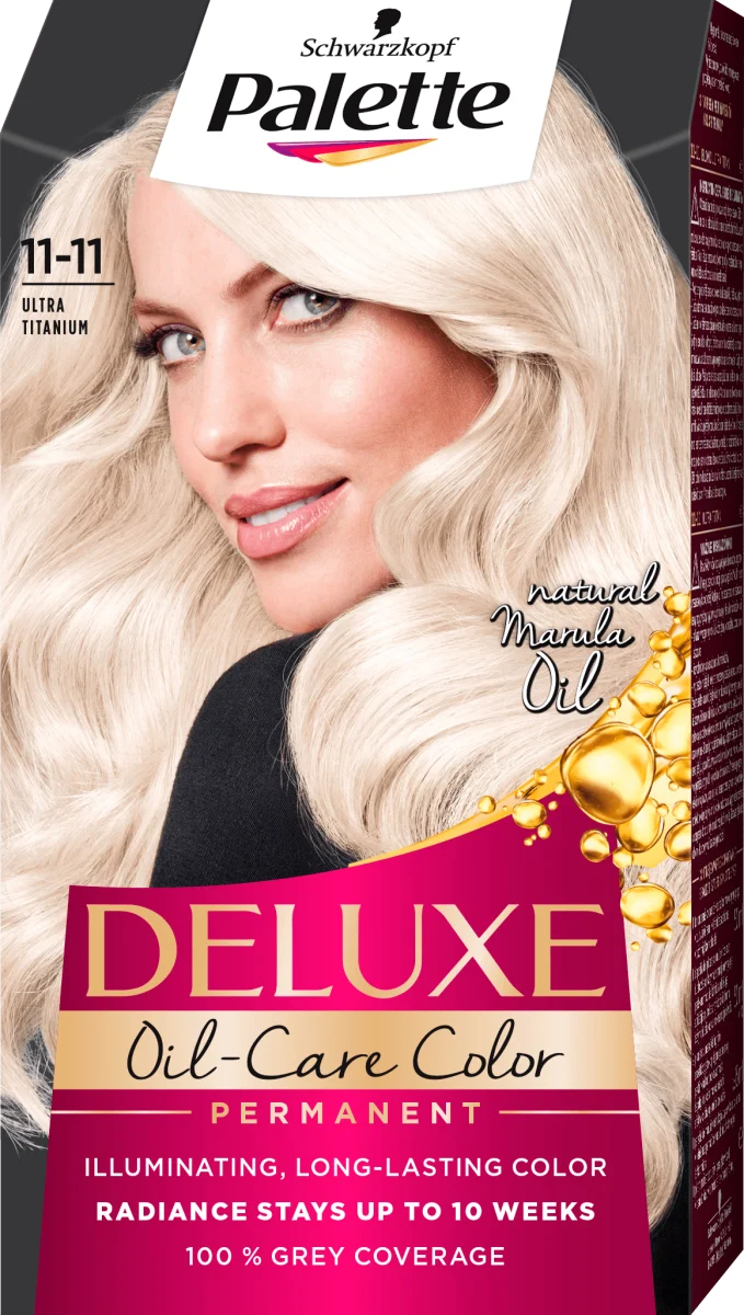 Vopsea de par permanenta 11-11 Blond Ultra Titan Deluxe , 130ml, Palette