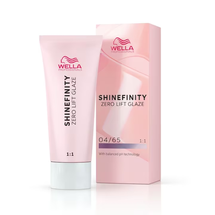 Vopsea demi-permanenta Shinefinity Zero Lift Glaze 04/65 Deep Cherry, 60 ml, Wella Professionals