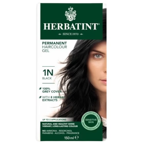 Vopsea Pentru Par Negru 1N, 150ml, Herbatint