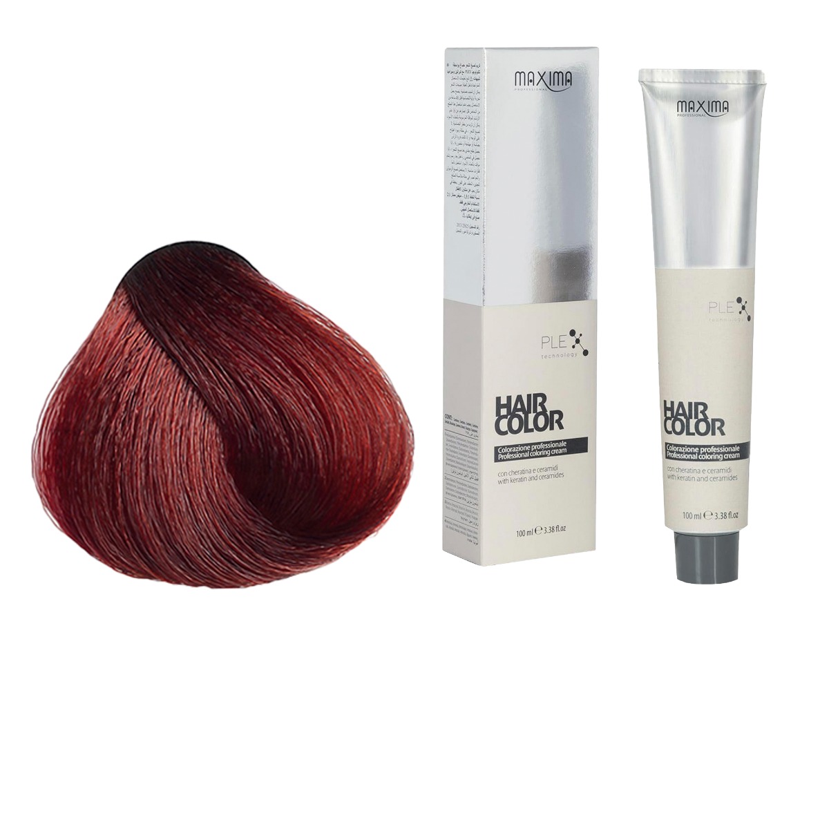Vopsea profesionala de par, 6.6 Blond roscat inchis, MAXIMA, 100ml