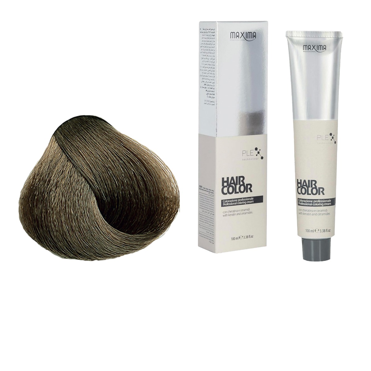 Vopsea profesionala de par, 7.01 Blond rece, MAXIMA, 100ml