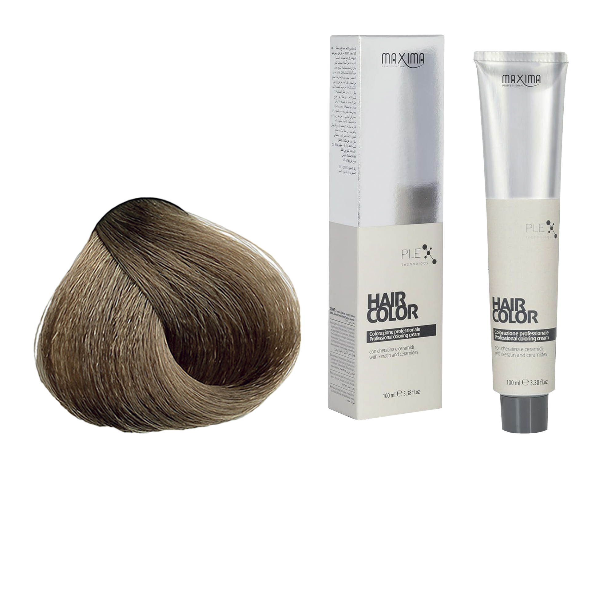 Vopsea profesionala de par, 8.0 Blond deschis intens, MAXIMA, 100ml
