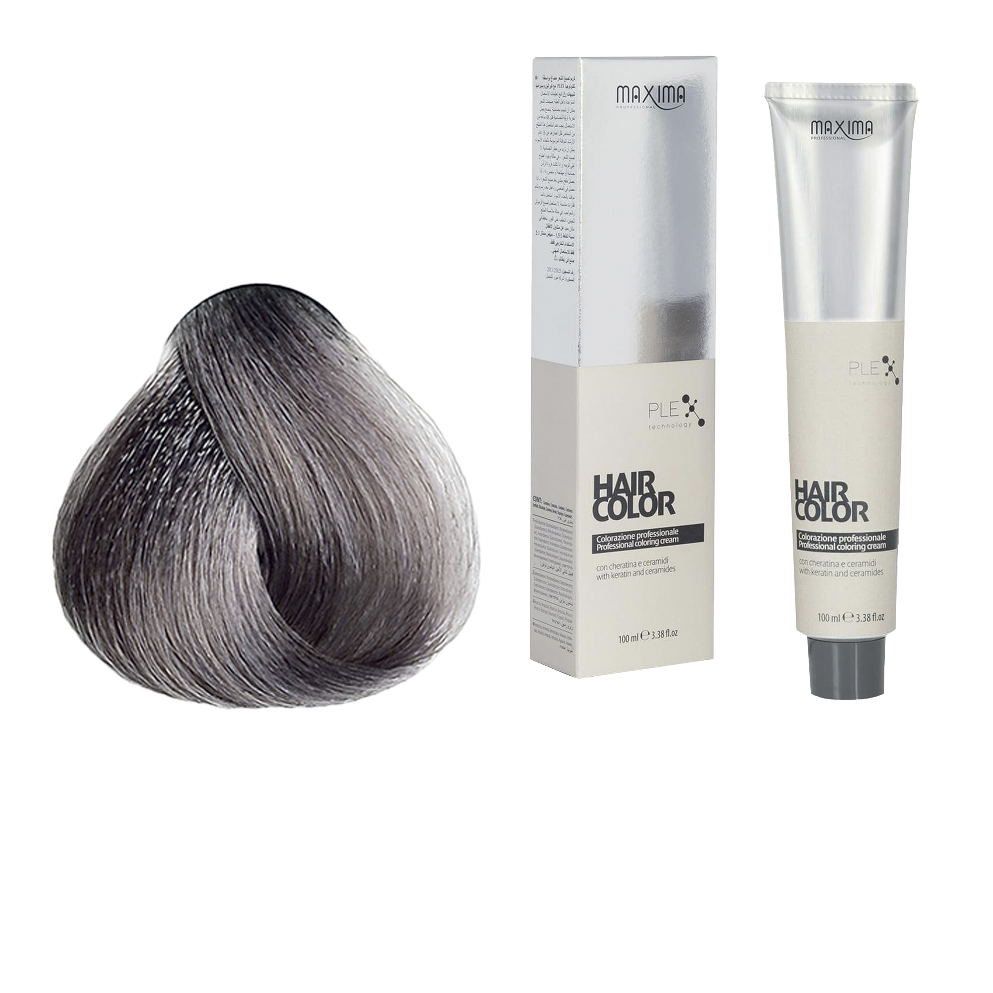 Vopsea profesionala de par, 9.11 Blond cenusiu intens foarte deschis, MAXIMA, 100ml